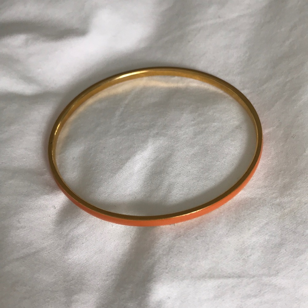 Jcrew orange and gold bangle